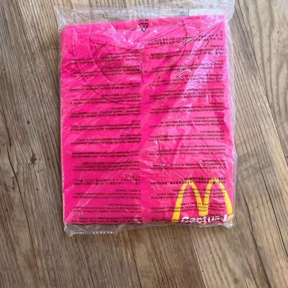 Travis Scott x McDonald’s Pink Tee | Cactus Jack Collab | BBC Size L NWT